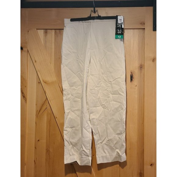Briggs Pants - Vintage 1990s Briggs Ankle Comfort High Waist Mom Khaki Tan Women 12 Inseam 25"